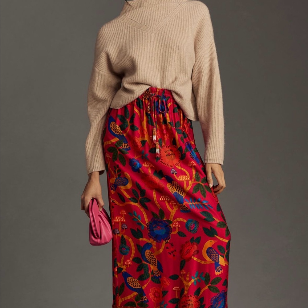 Farm Rio Printed Maxi Skirt